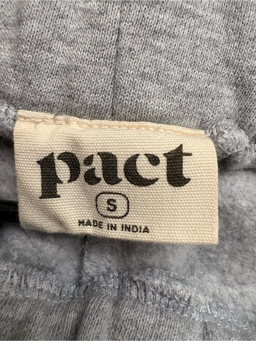 Pact Airplane Collection Joggers Grey Embroidered Paper Airplane Heart Size S - Picture 6 of 12